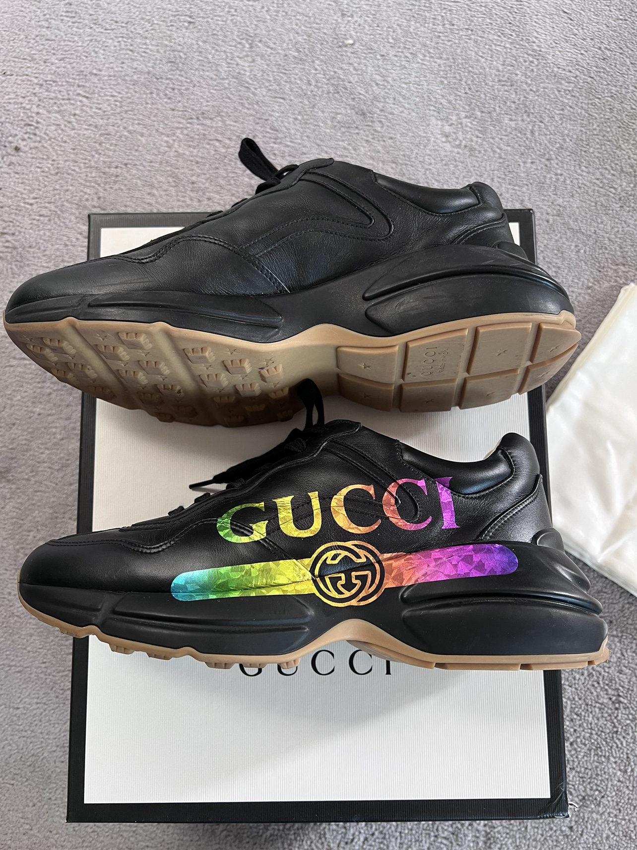 Gucci Rhyton Logo sneaker in Black - photo 2