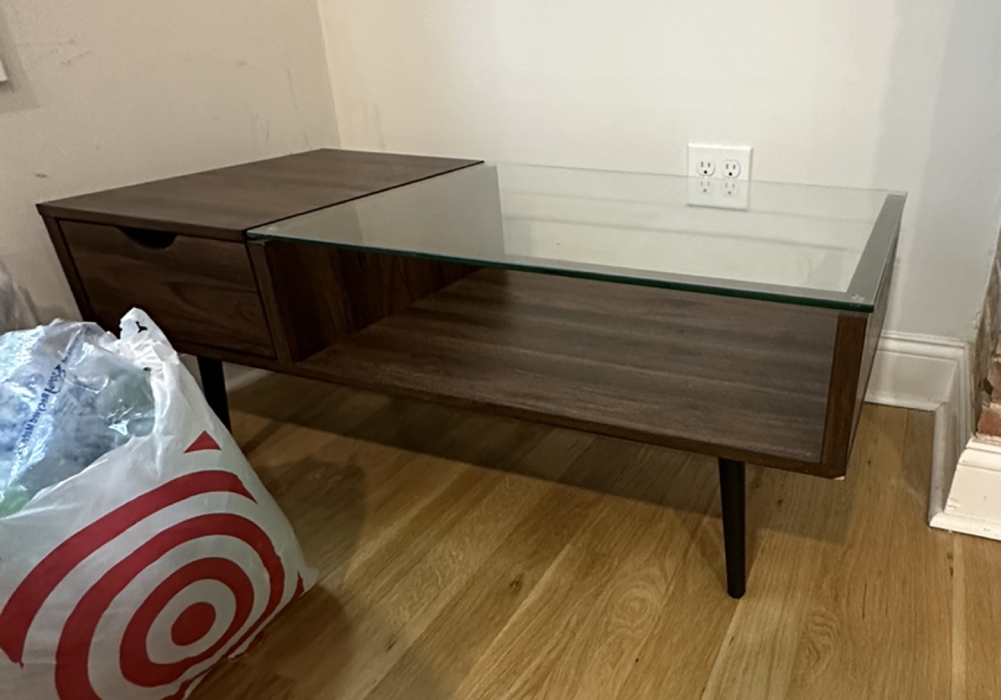 Wood & Glass Coffee Table