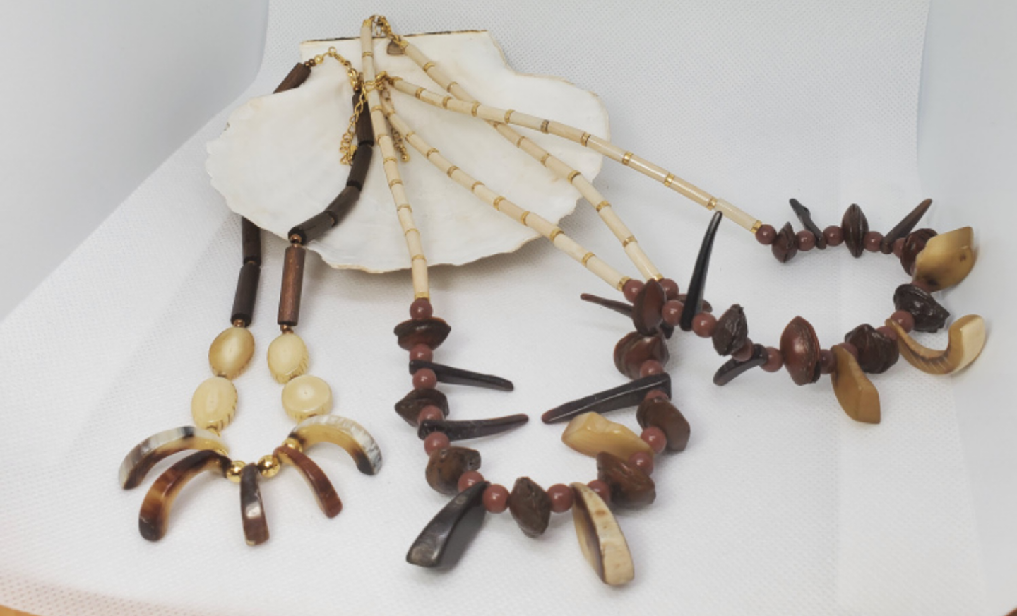 Vtg. 3 Rare Exotic ancient necklaces - photo 2