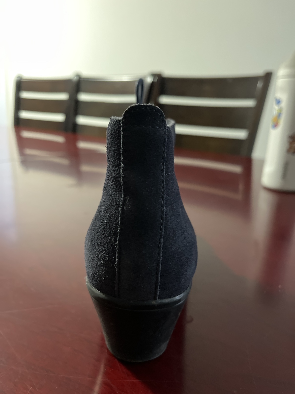 Clarks women's size 8.5 navy blue velvet shoes image indicator(4)