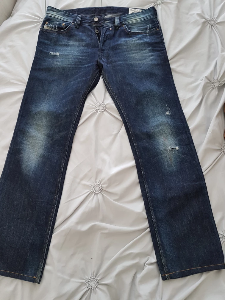 Mens Safado Diesel Straight Leg Blue Jeans image indicator(3)