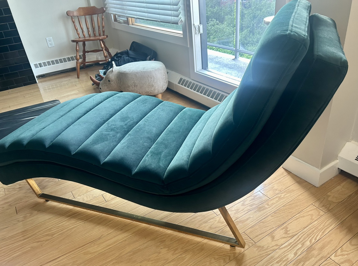 Beautiful Green Chaise - photo 2