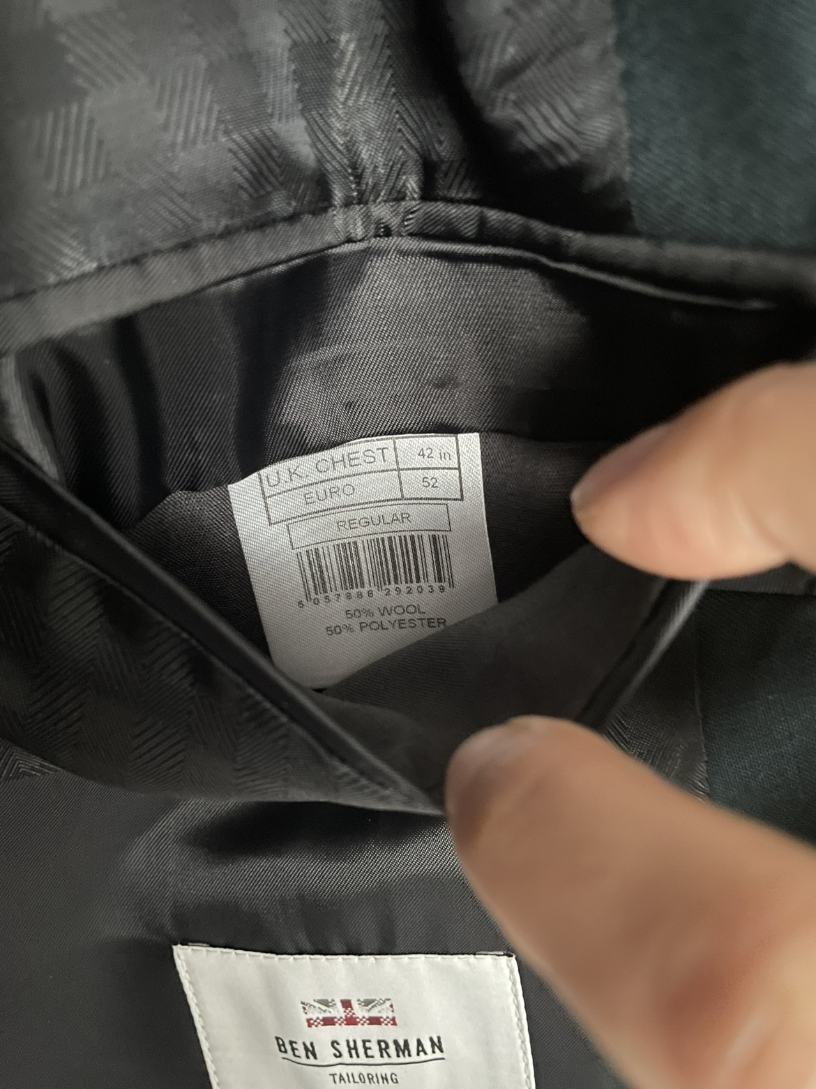 Ben Sherman men’s teal suit jacket - photo 5