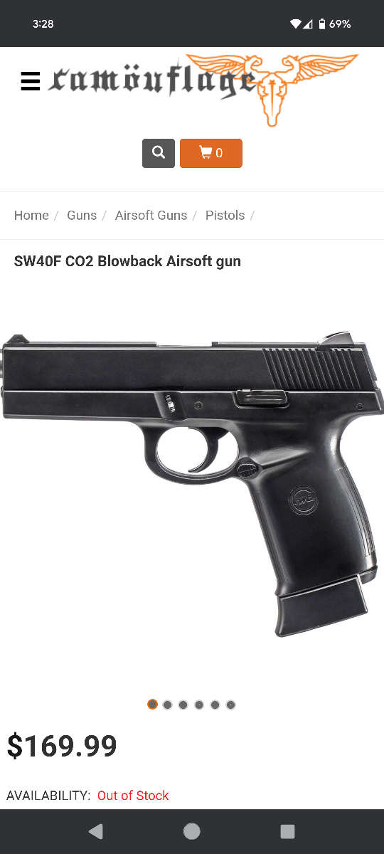 Airsoft KWC SW40F handgun - photo 2