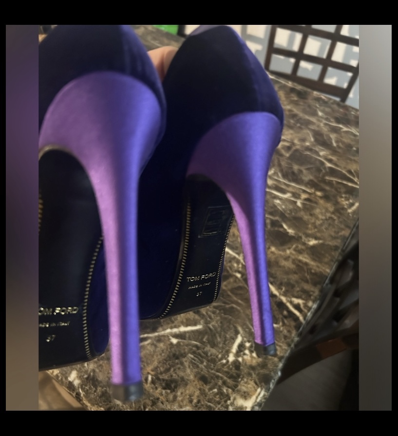 Tom Ford Purple Heels - size 37 - photo 2