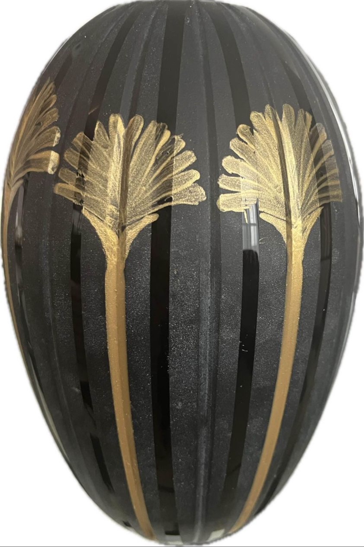 Art Glass Hand Painted Vase