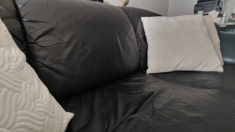 Beautiful Leather Couch image indicator(3)