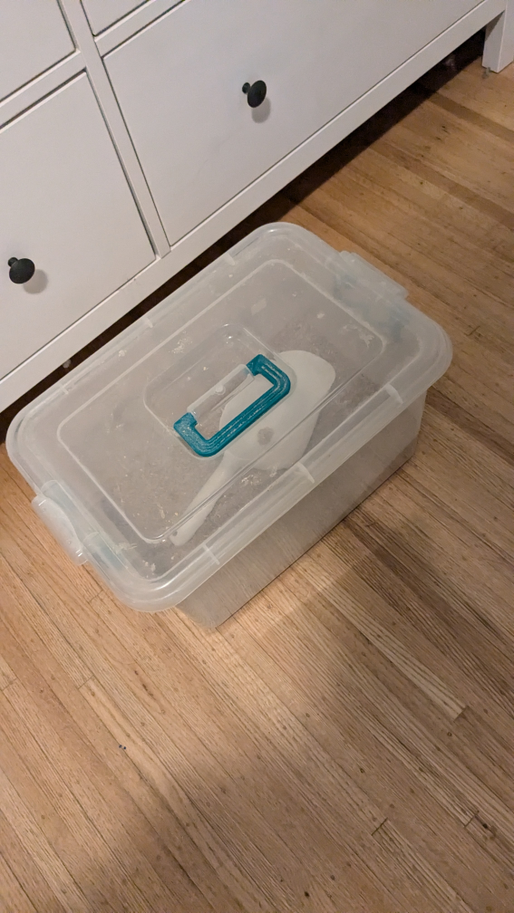 Cat Litter Box + Litter Container - photo 3