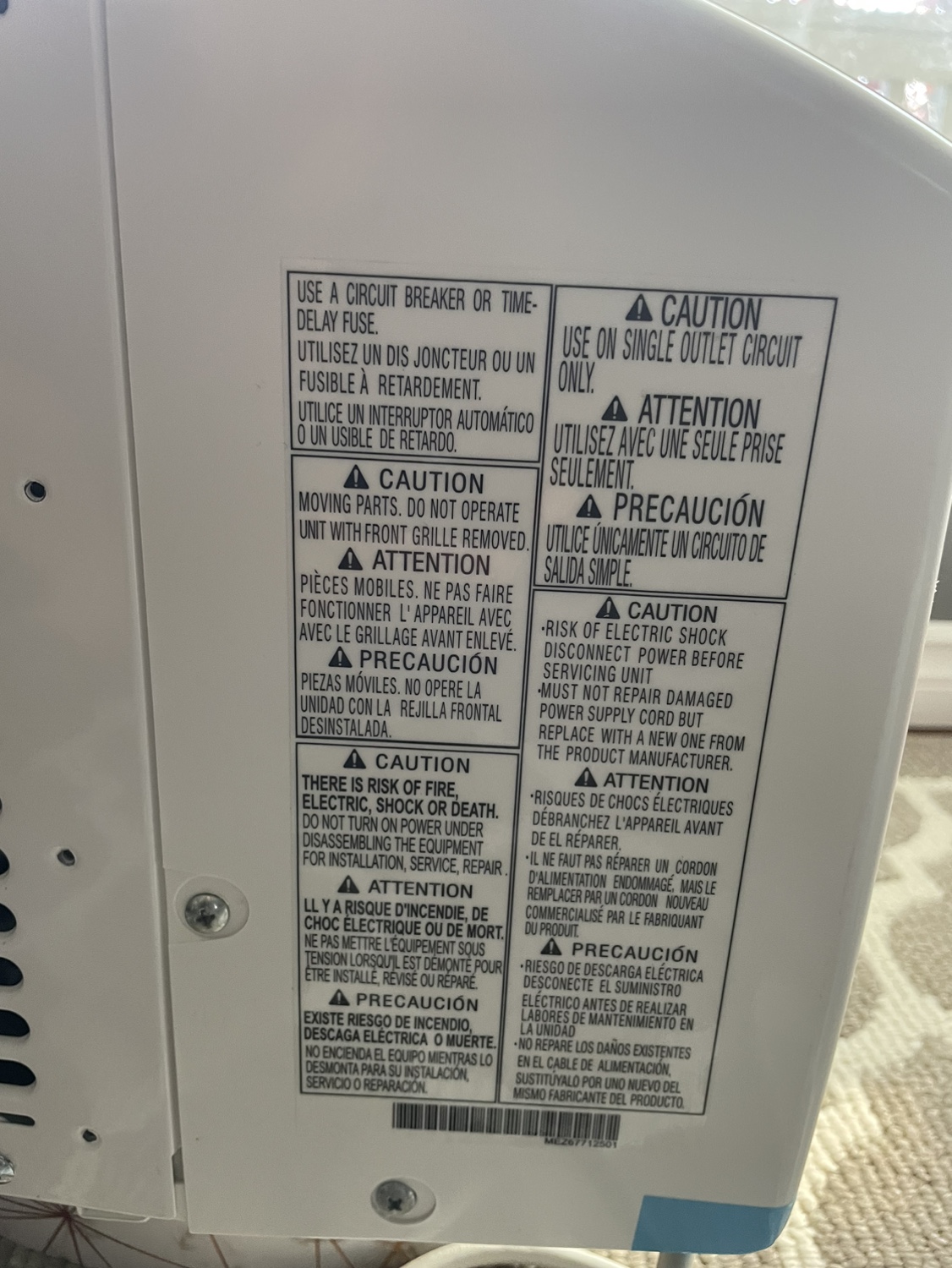 LG Air conditioner window type - photo 4
