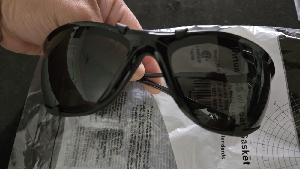 Safety Glasses with GRAY anti-fog lens #freecycle - photo 2