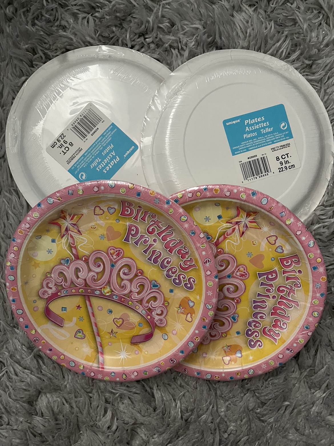 Princess party plates