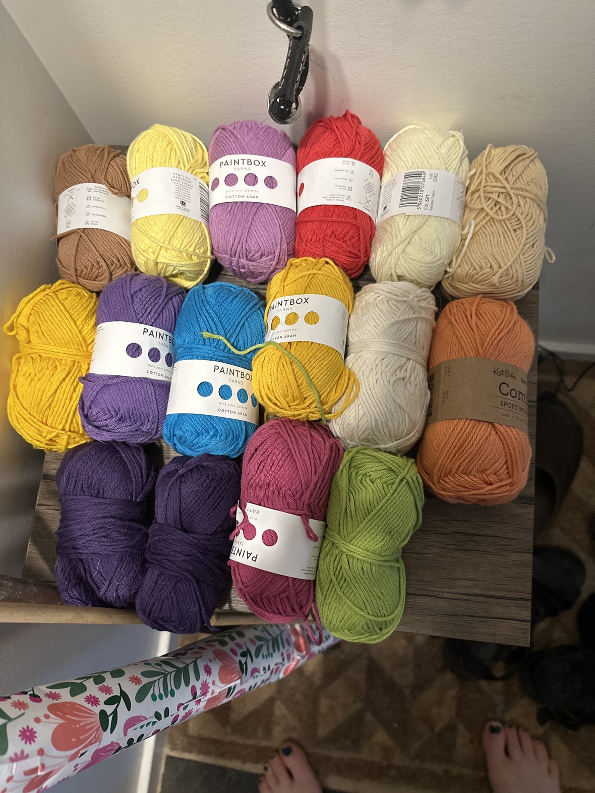 Many colours Paintbox Aran/Sport weight Yarn thumbnail