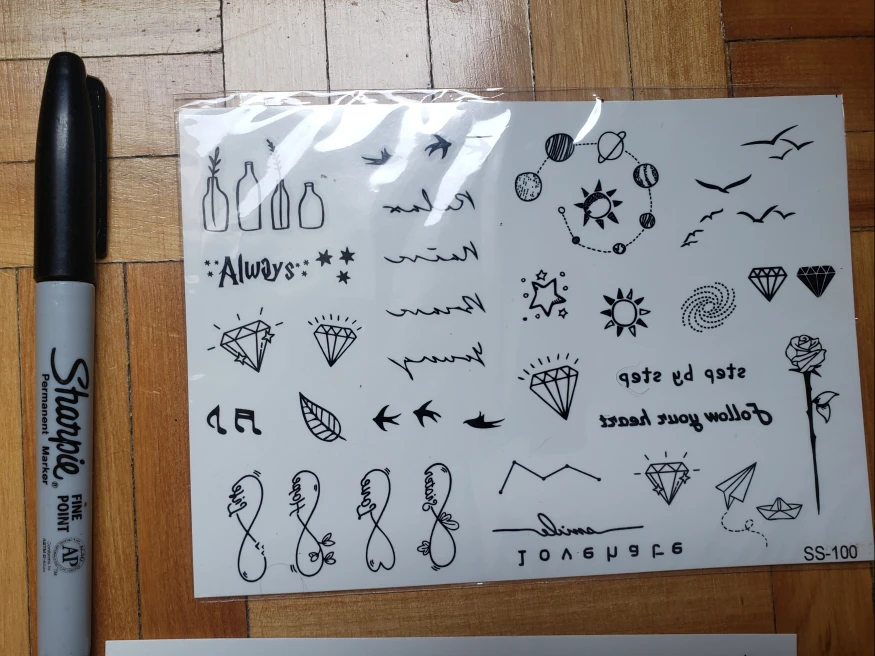 Temporary Body Tattoo Sheets image indicator(2)