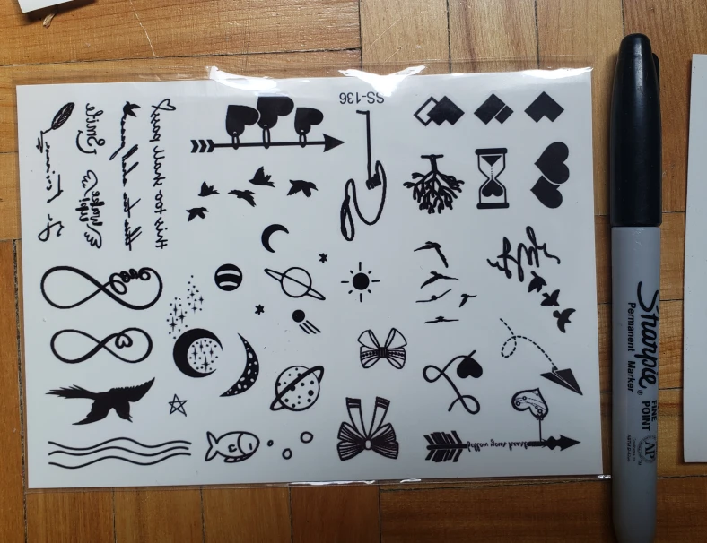 Temporary Body Tattoo Sheets image indicator(3)