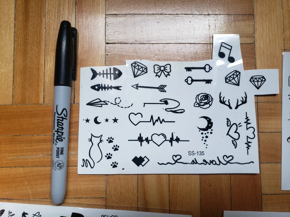 Temporary Body Tattoo Sheets image indicator(4)