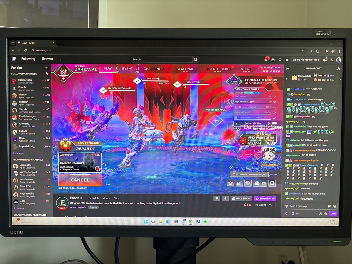 ZOWIE XL2411P TN 144Hz 24 Inch Gaming Monitor for Esports