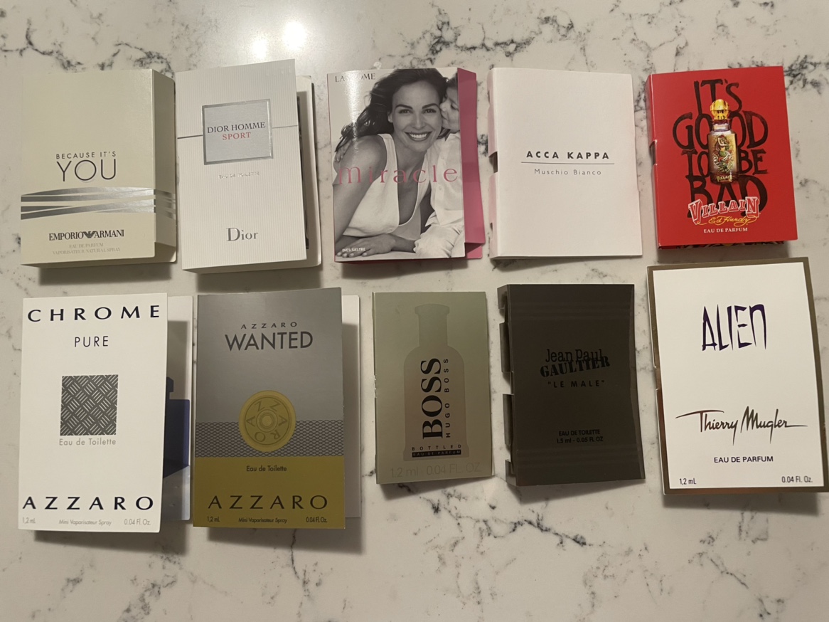 Perfume samples - 10 pcs