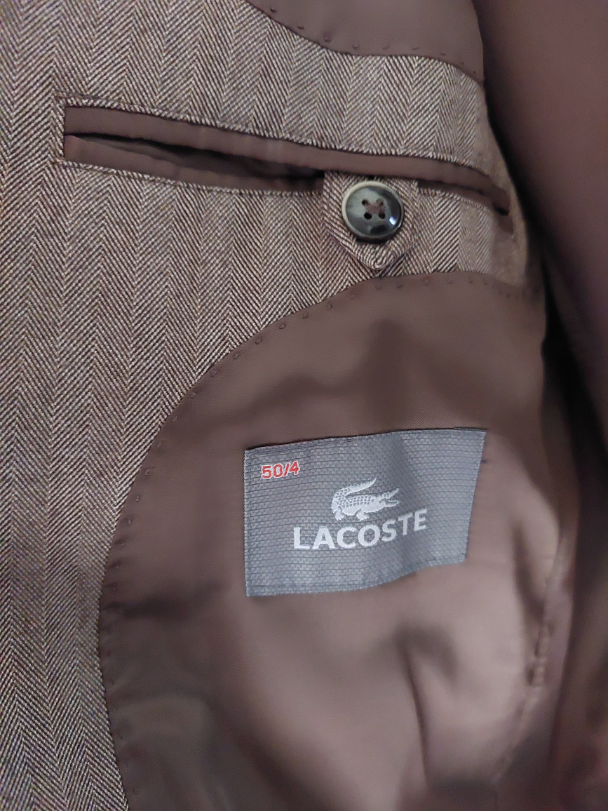Lacoste mens cotton blazer size M image indicator(2)