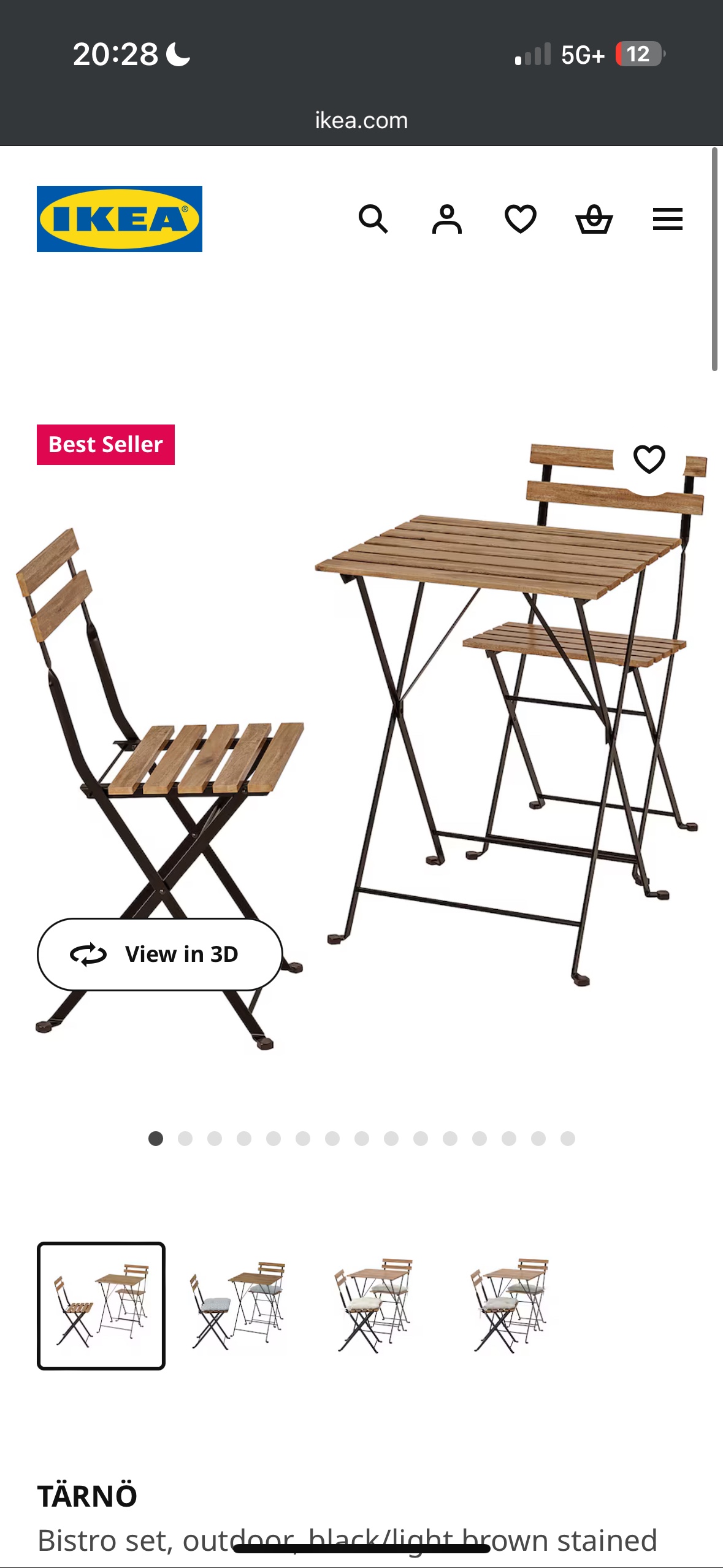 Patio furniture set + 2 free cushions image indicator(3)