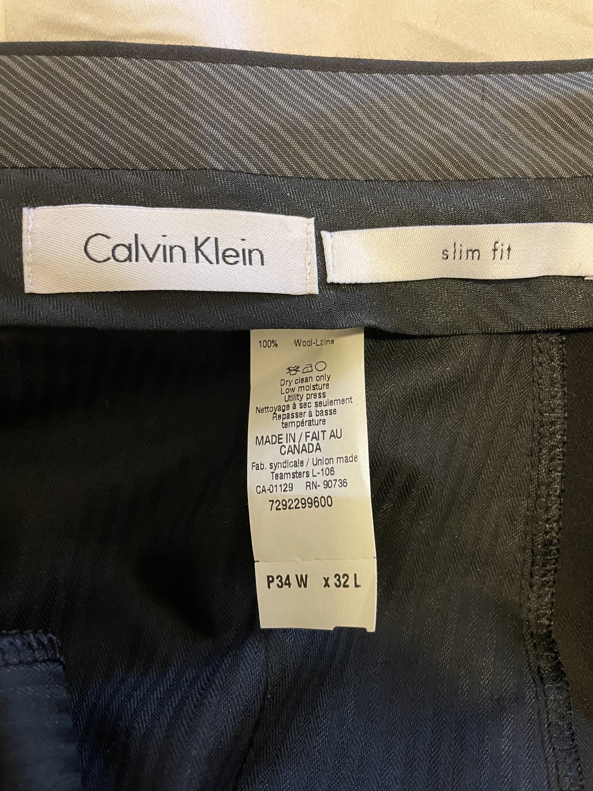 Calvin Klein Two Piece Suit 42R, Black - photo 3