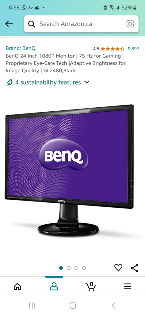 BenQ 24" monitor image indicator(3)