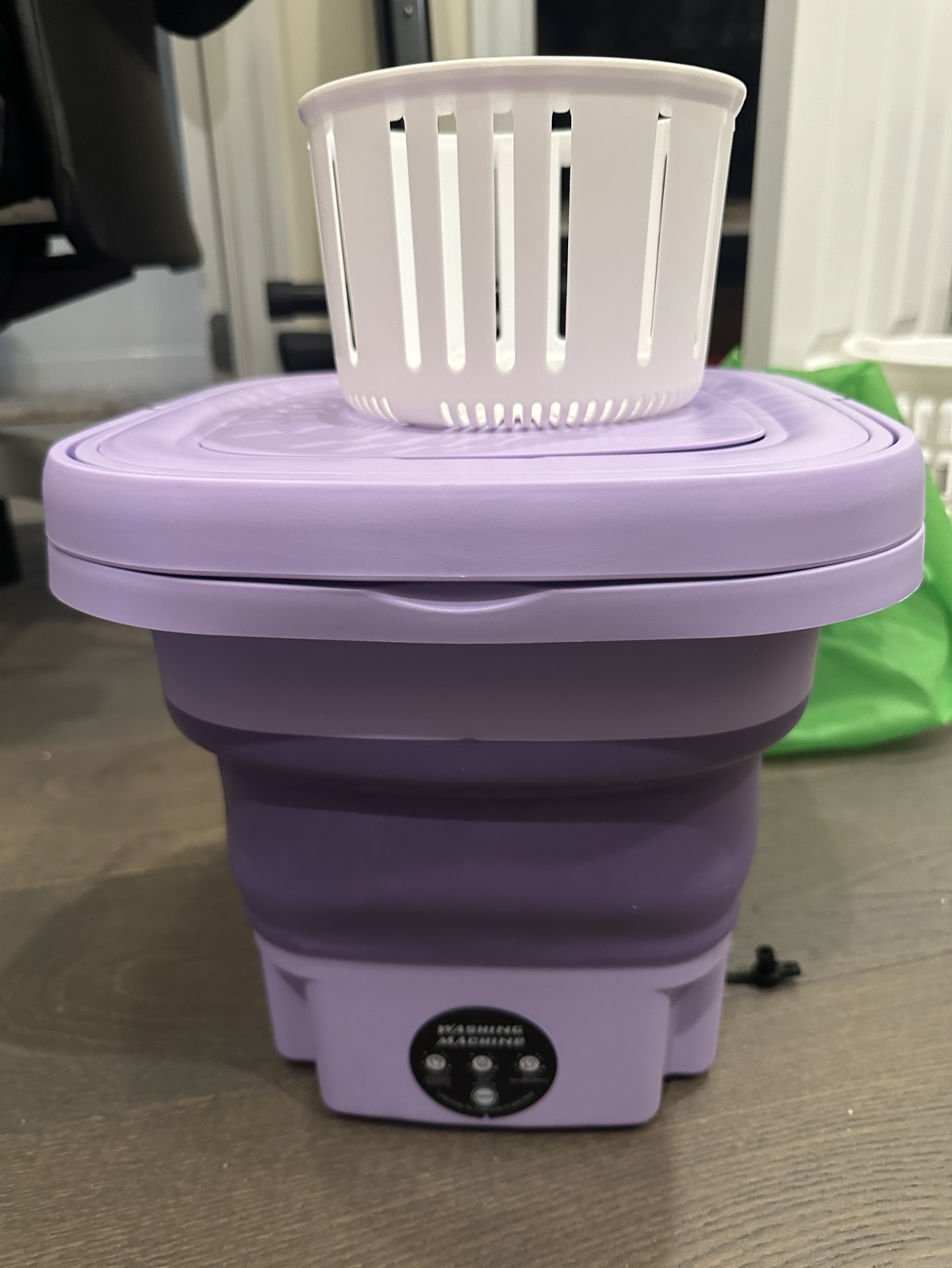 2.11gal Portable Folding Washing Machine With Collapsible Bucket
