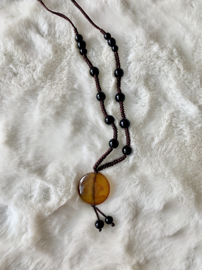 ‼️DECLUTTER SALE‼️ Faux jade adjustable necklace image indicator(2)