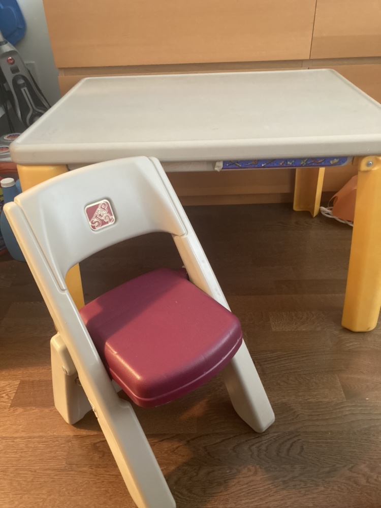 Kids foldable table and chairs set
