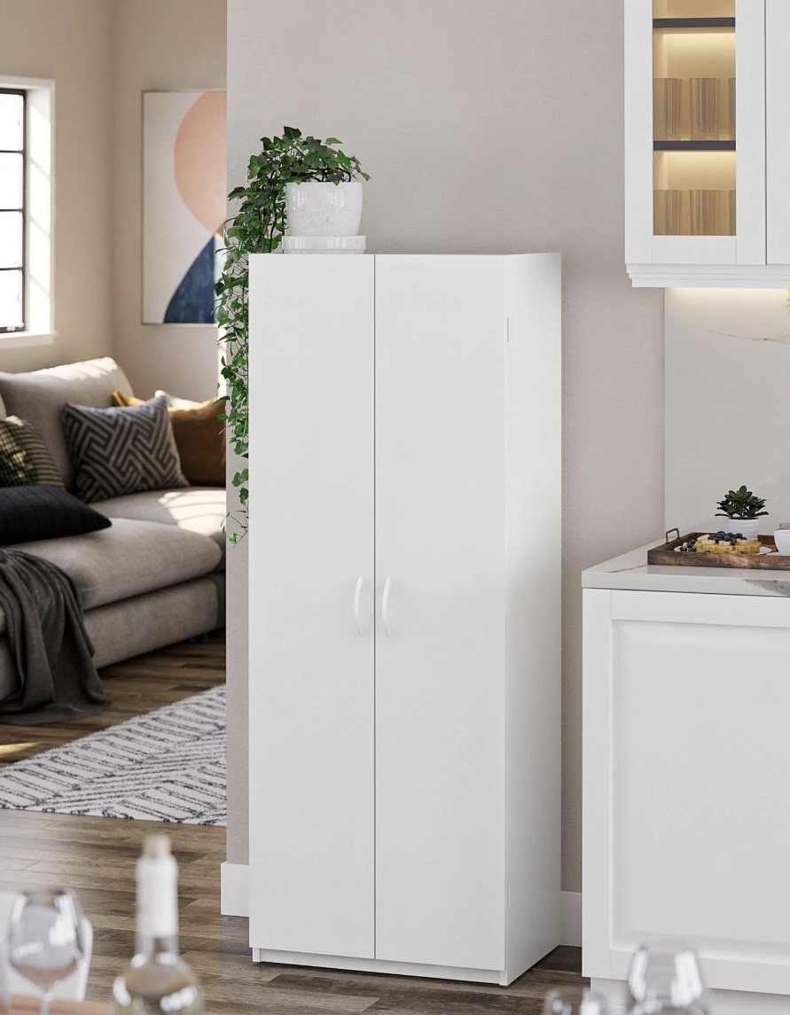 60" 2 Door Storage Cabinet, White - photo 3