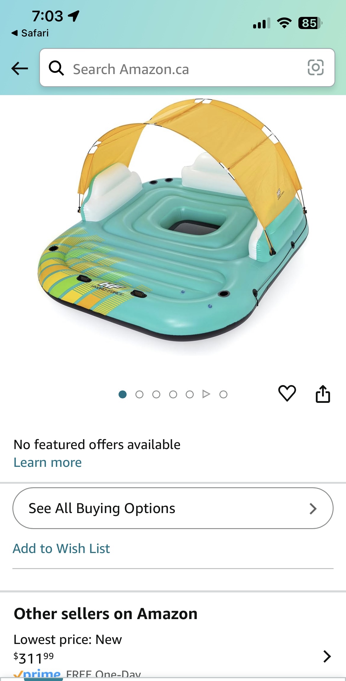 Inflatable Floating Island (up to 5 people) - brand new