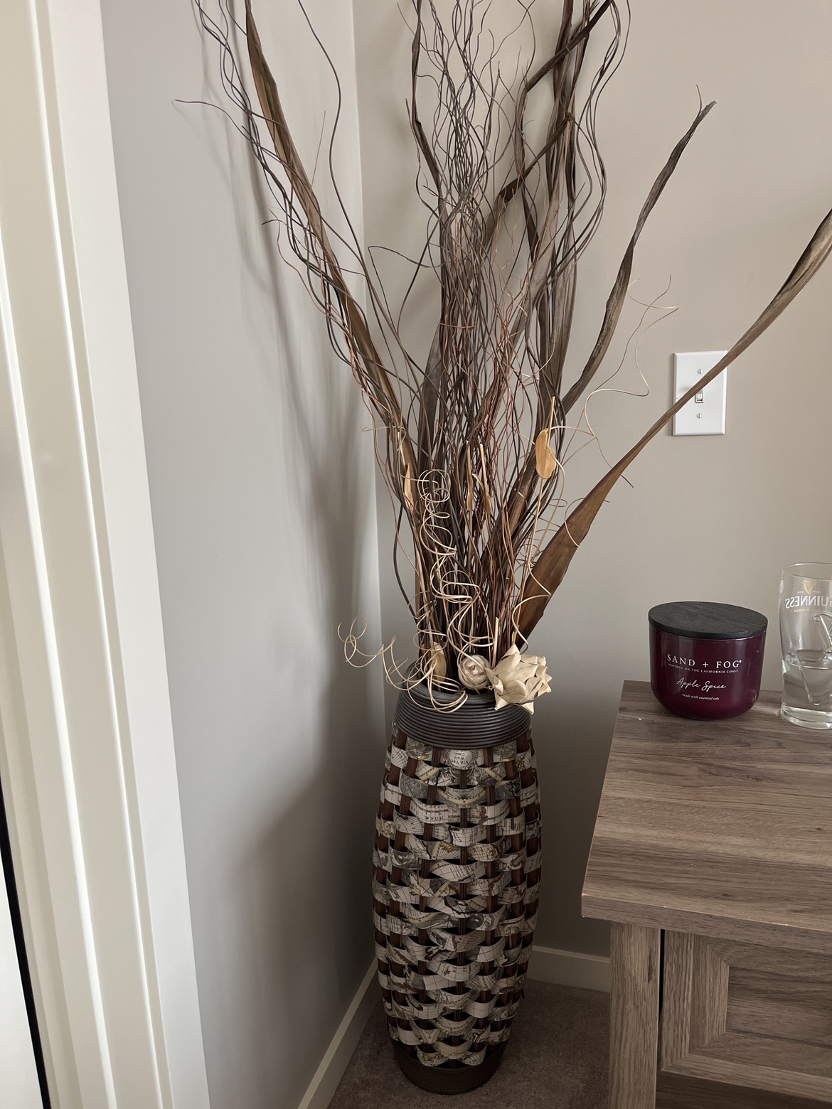 Faux Plant Arrangement with Vase