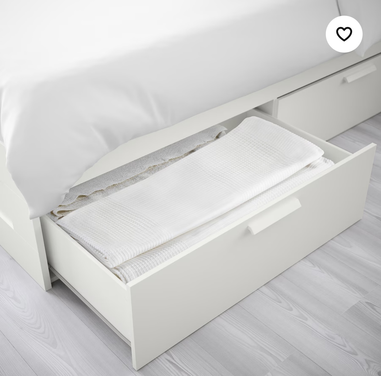 Ikea Brimnes King White with 4 drawers - photo 2