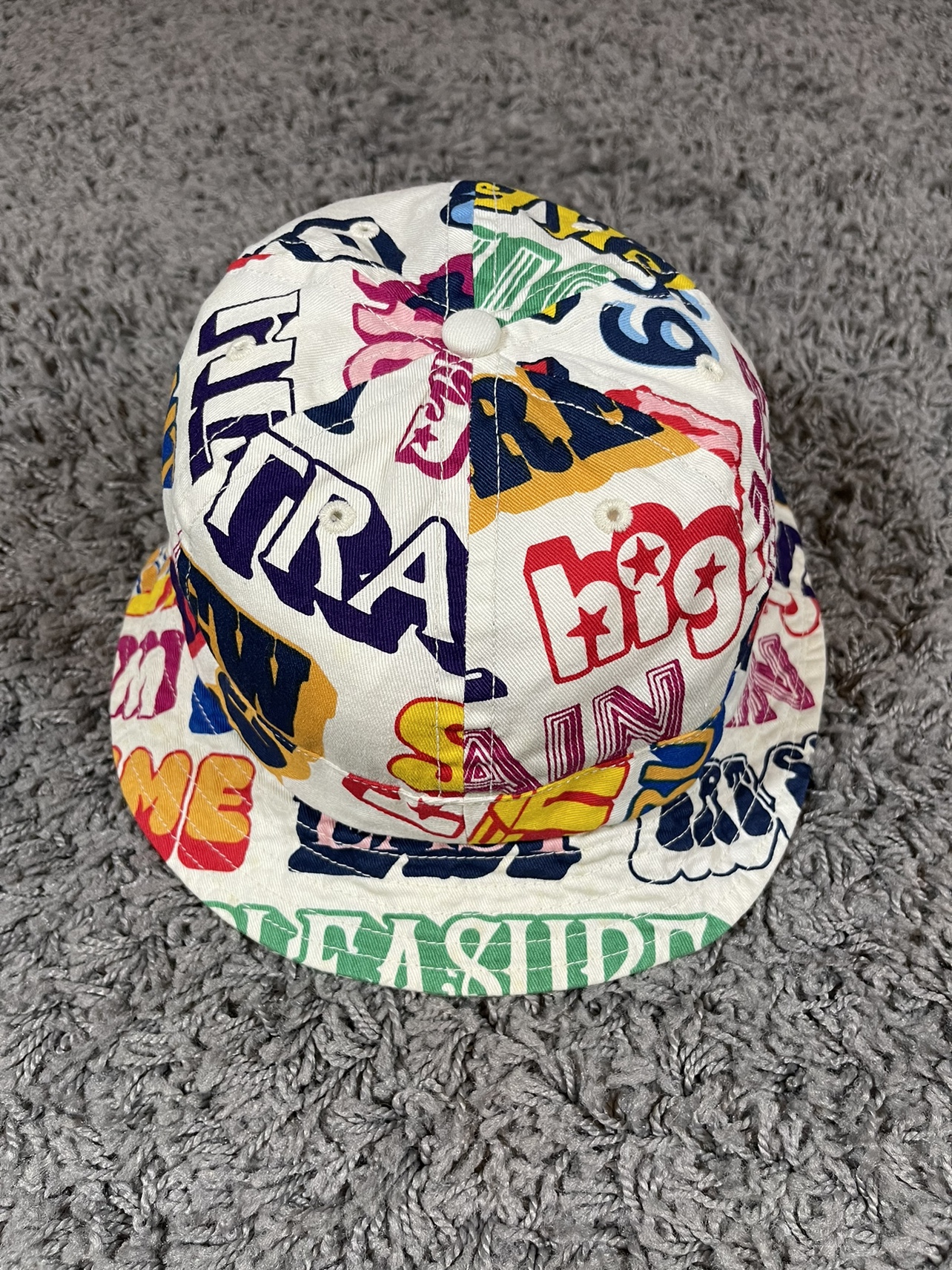 2017FW Supreme Hysteric Glamour Text Bell Hat Crusher White image indicator(3)