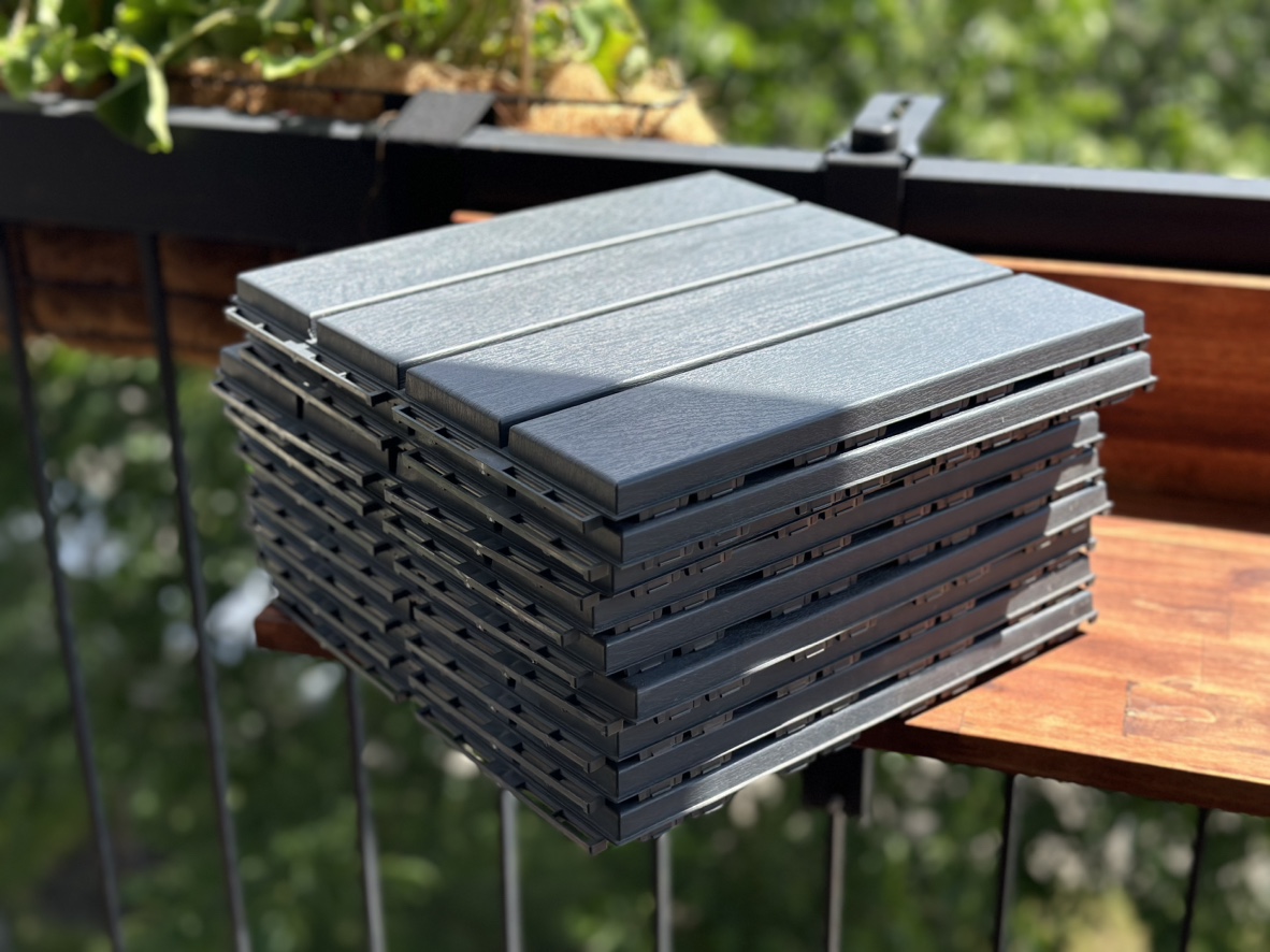 IKEA Runnen Deck Tiles (Dark Gray) — 9 Tiles - photo 2