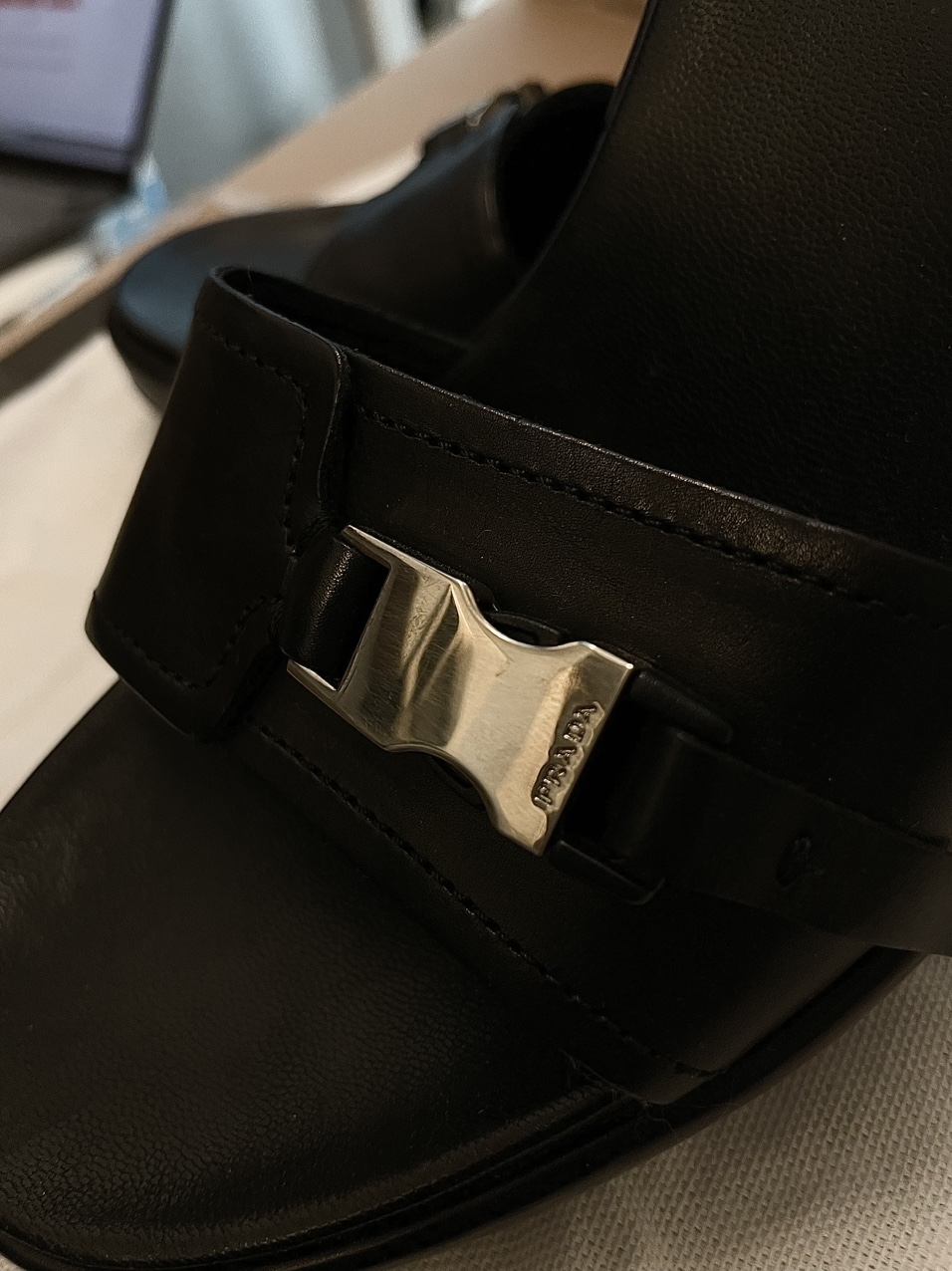 Vintage Leather Prada Wedges - photo 5