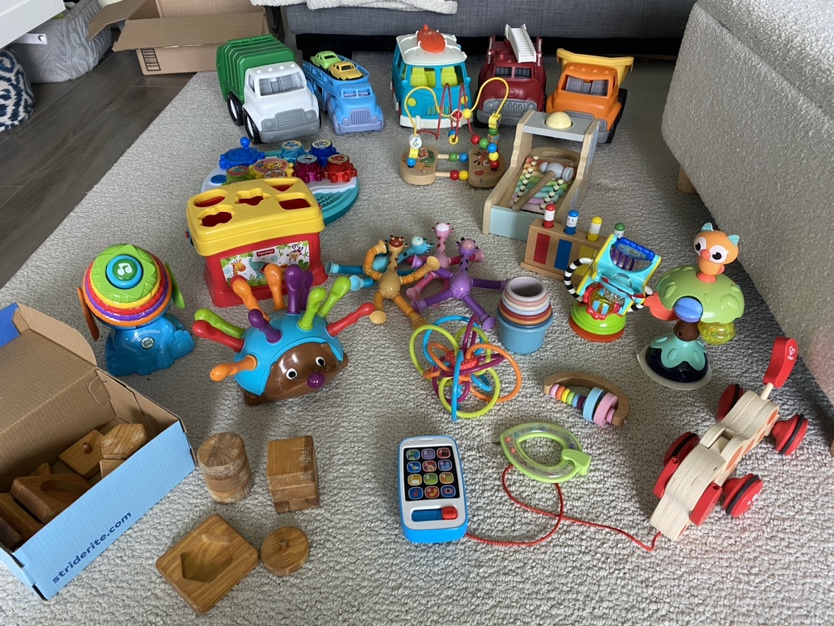 Infant and toddler toy collection