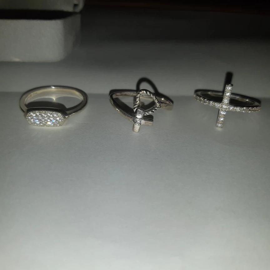 3 Sterling 925 silver rings