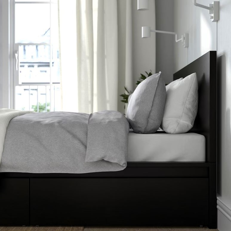 🛏️ IKEA MALM King Bed with Storage - 1 Week Old, Must Sell! 🛏️ image indicator(6)