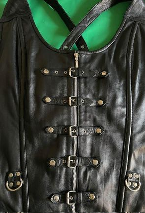 Ladies 3XL Leather Vest Highway Patrol Motorcycle Apparel Co. - photo 3