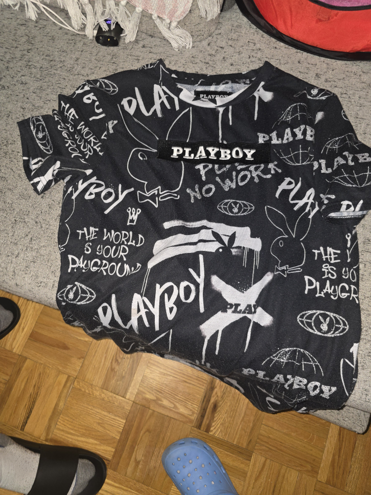 mens playboy t shirt L thumbnail