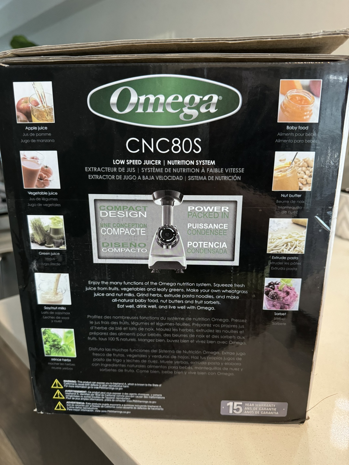 Omega Cold Press Juicer CNC80S - photo 4