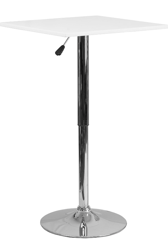 Flash Furniture CH-1-GG 23.75-Inch Square Adjustable Height
