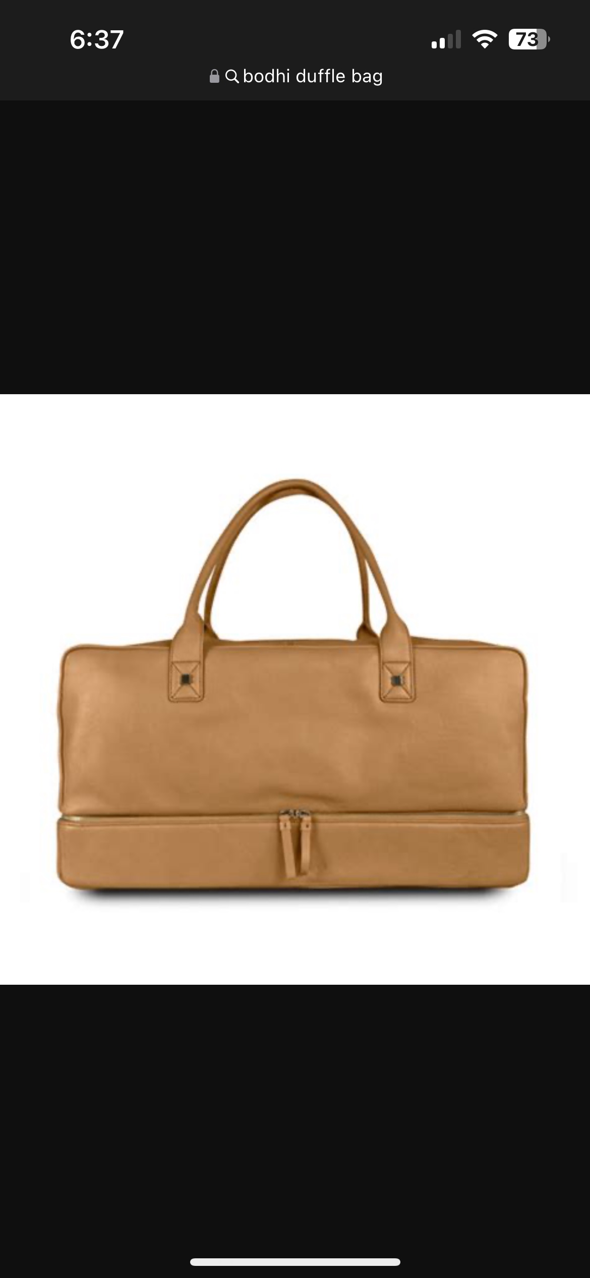 Bodhi  genuine leather weekend duffle bag