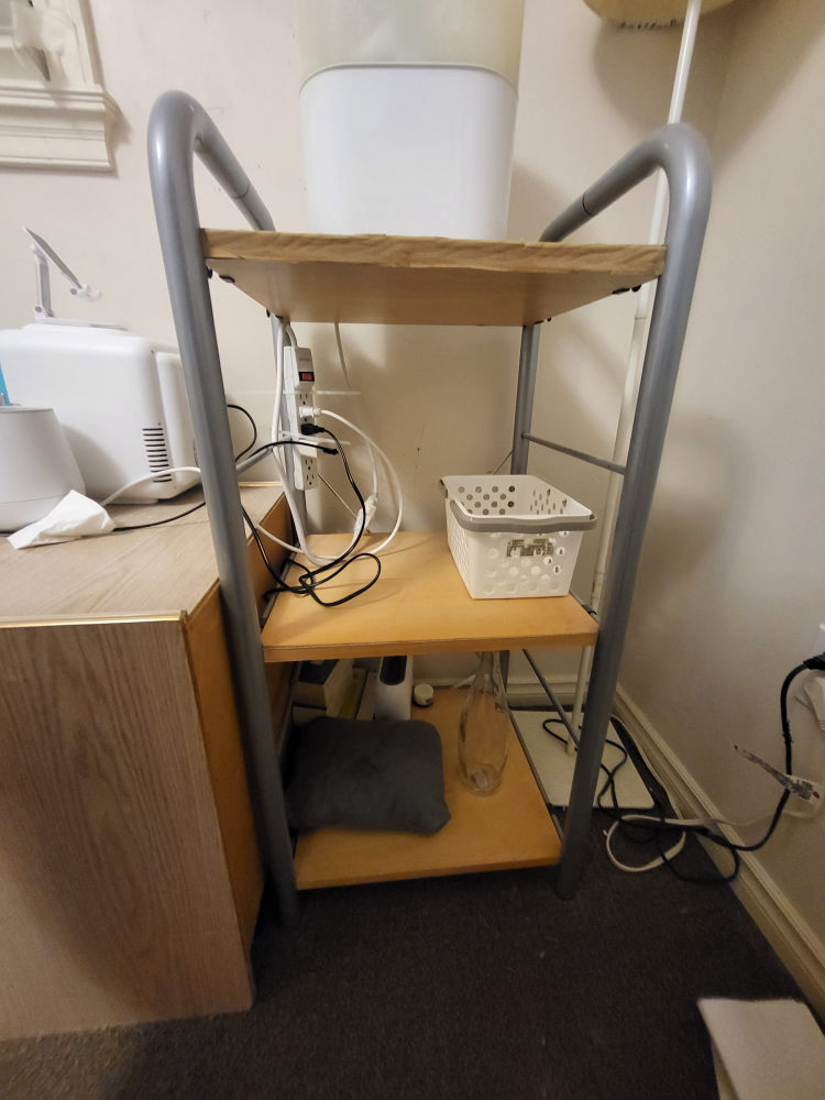 Shelf with metal frame - photo 2