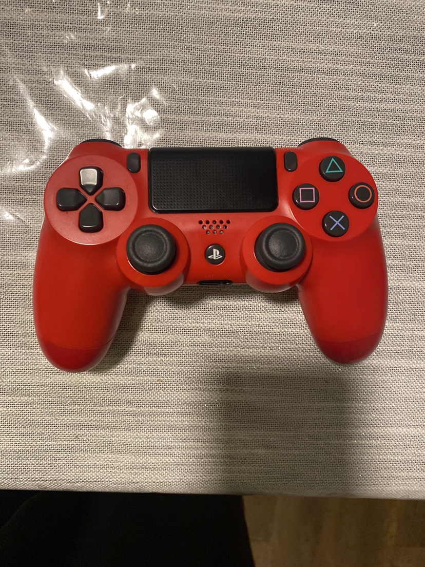 Red ps4 controller