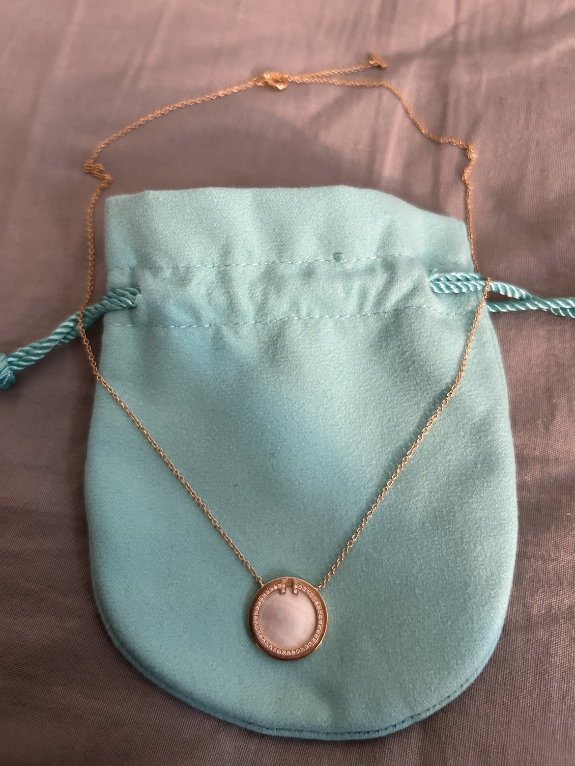 Tiffany & Co Necklace with Mother of Pearl Pendant - photo 4