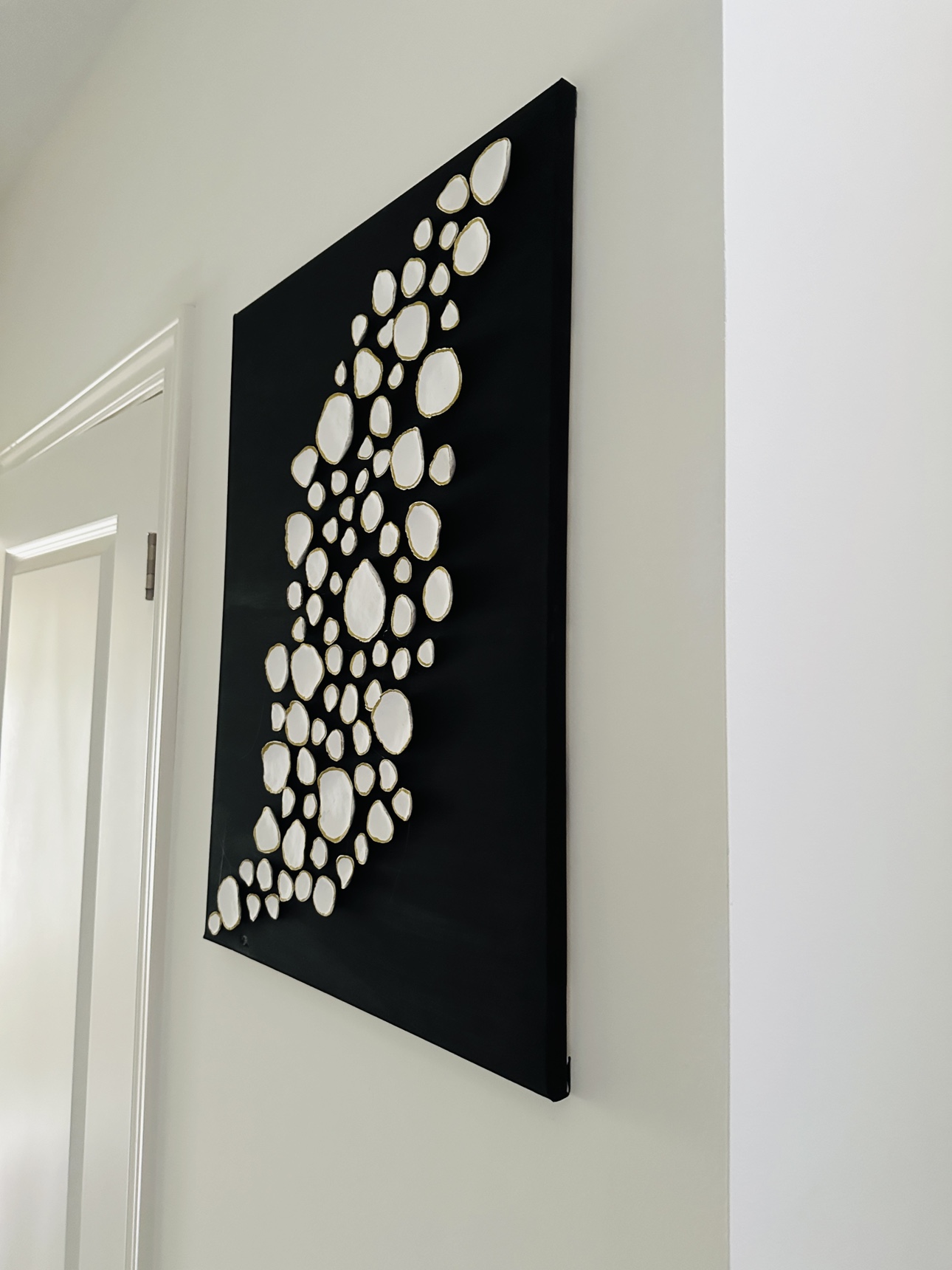 Beautiful 3D canvas art in black and white image indicator(3)