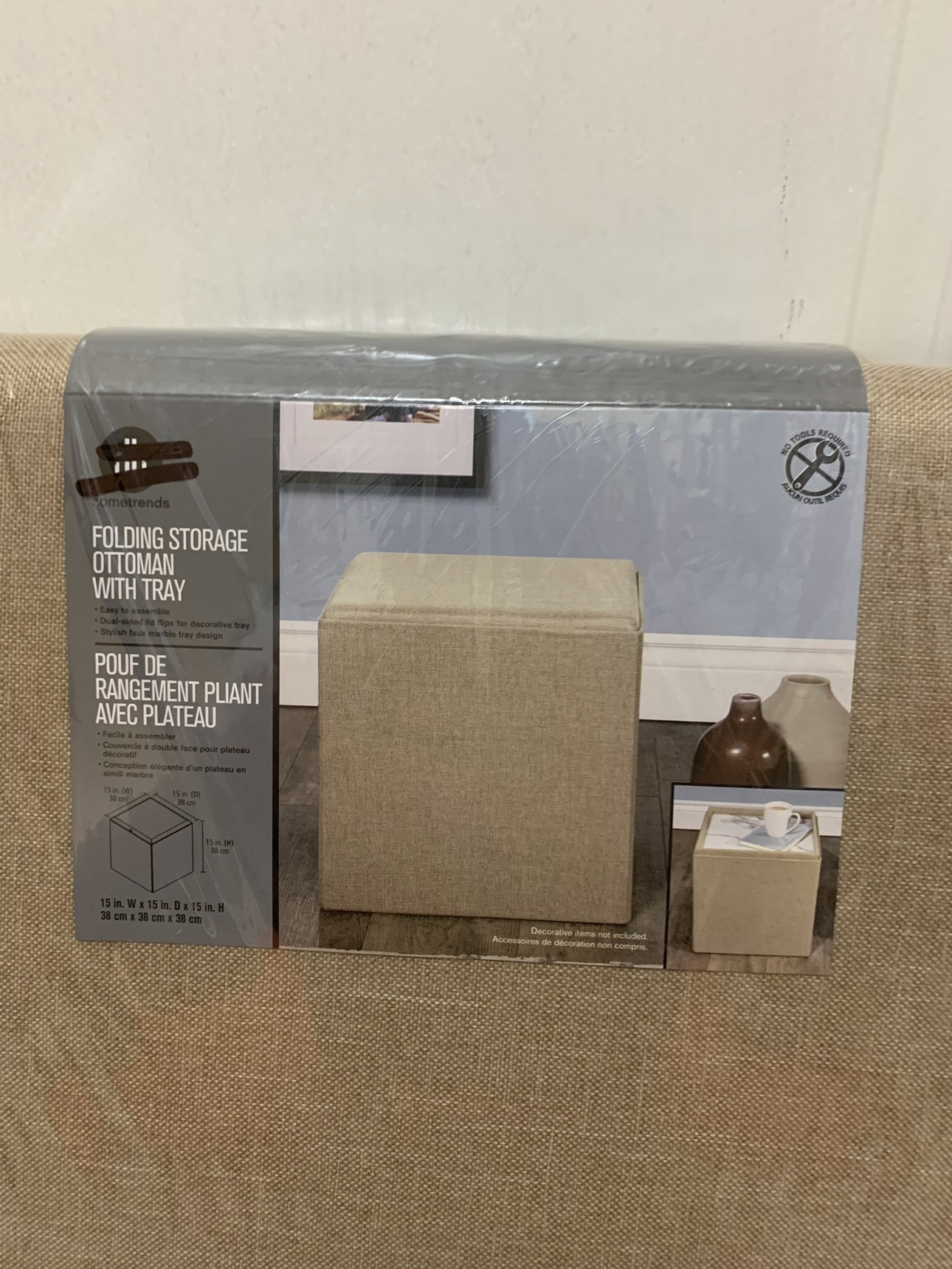 Brandnew folding storage ottoman,dining chairs 2 - photo 4