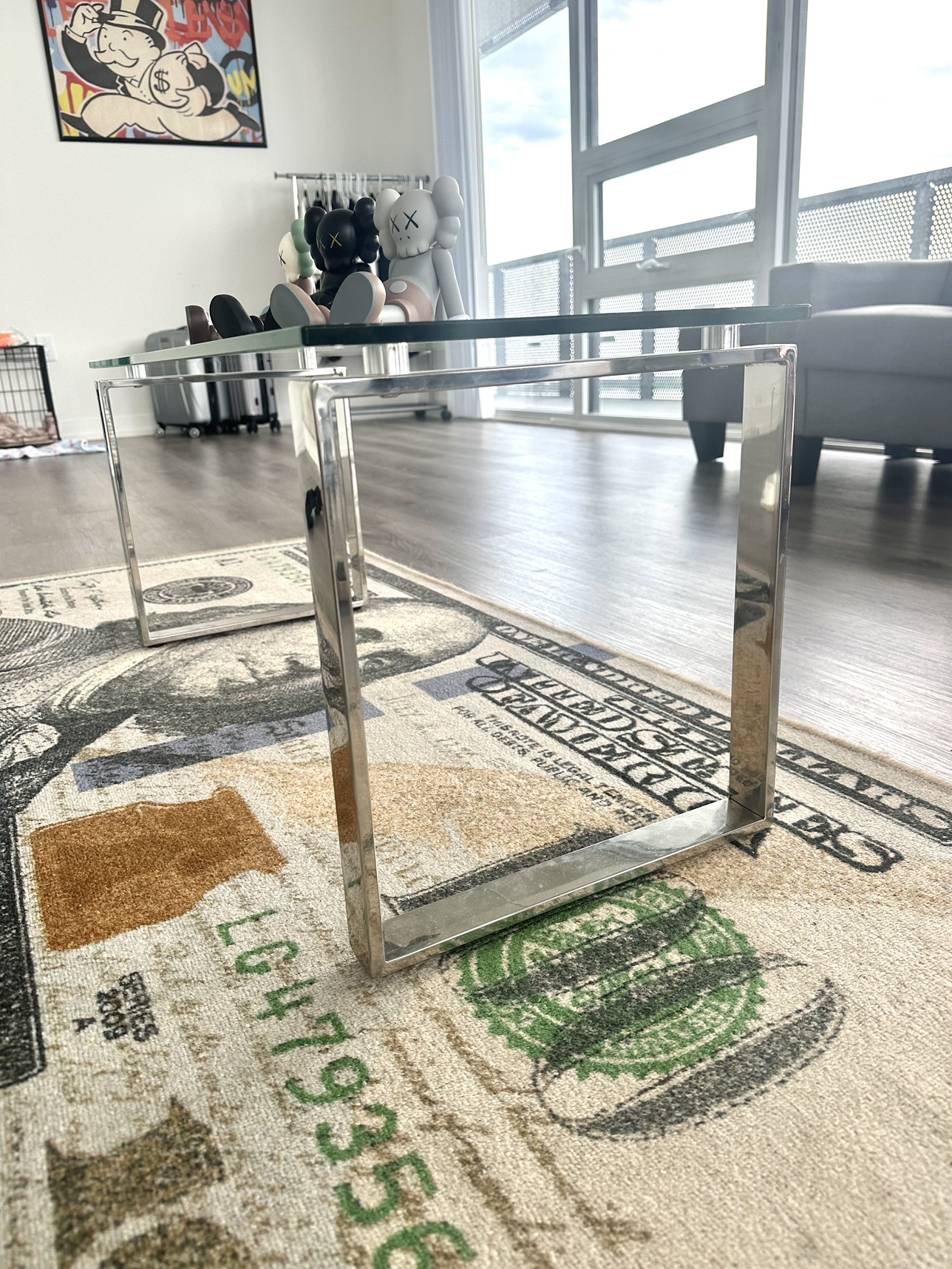 Long glass table, no scratches - photo 2