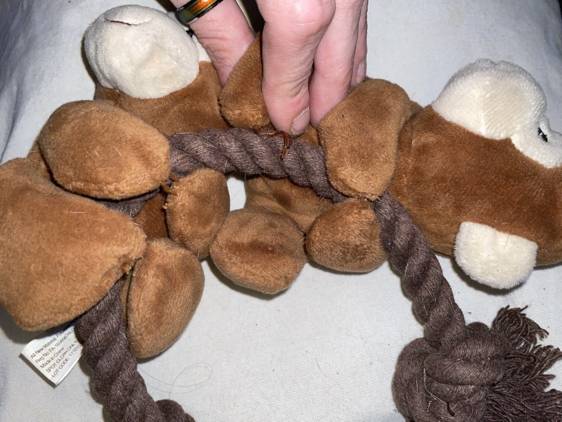 Squeaker/rope dog toy ⚽️ image indicator(2)